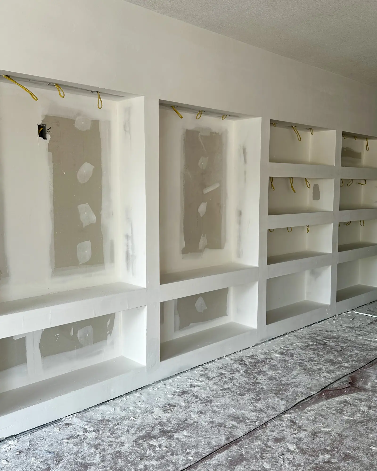 Bookcase and closet door refinishing in Decatur Illinois