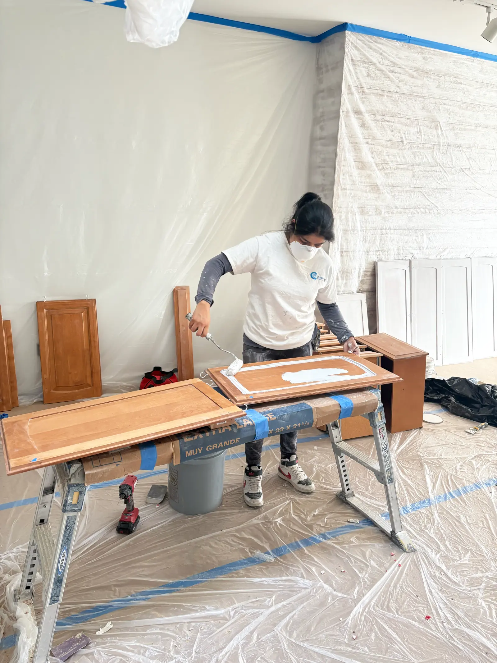 Featured kitchen cabinet refinishing transformation in Decatur IL
