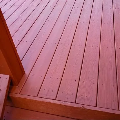 Professional deck staining work